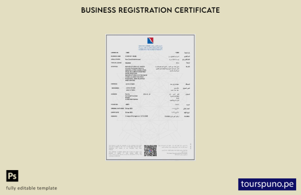 listo para imprimir Plantilla de plantilla de Word y PDF de licencia industria 2